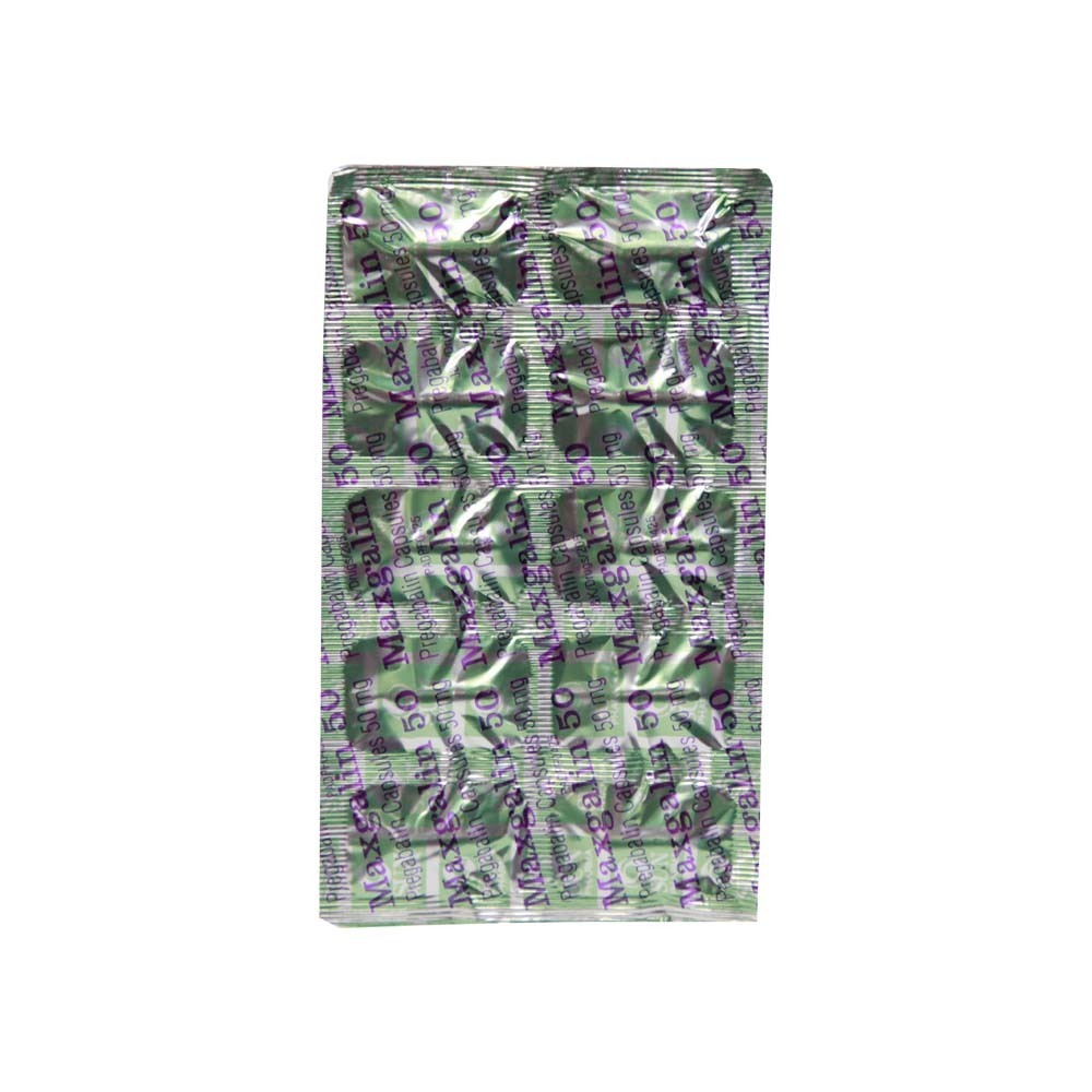 Maxgalin 50 Pregabalin Capsules 50MG 10PCS