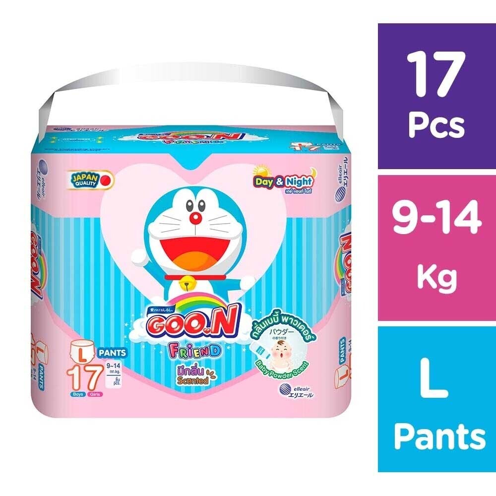 Goo.N Friend Baby Diaper Pants Jambo 17PCS (L)