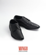 Mongo Cap Toe Shape Derby Shoe (Black) (Size - UK 10)