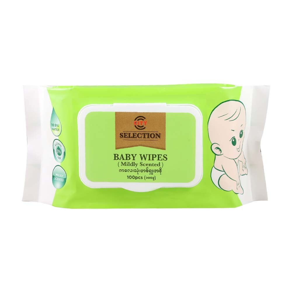 City Selection Baby Wipes Mildly Scenied 100PCS