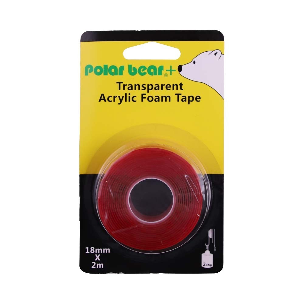 Polar Bear Transparent Foam Tape 18MMx2M FP-1802