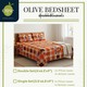 Olive Bedsheet Set Double (5PCS) 3256O