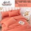 Rosemary Brocade Double Bedsheet Set SD-10 Orange