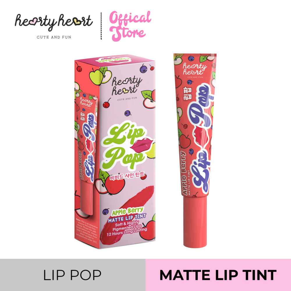 Hearty Heart Lip Pop 3.8ML Apple Berry