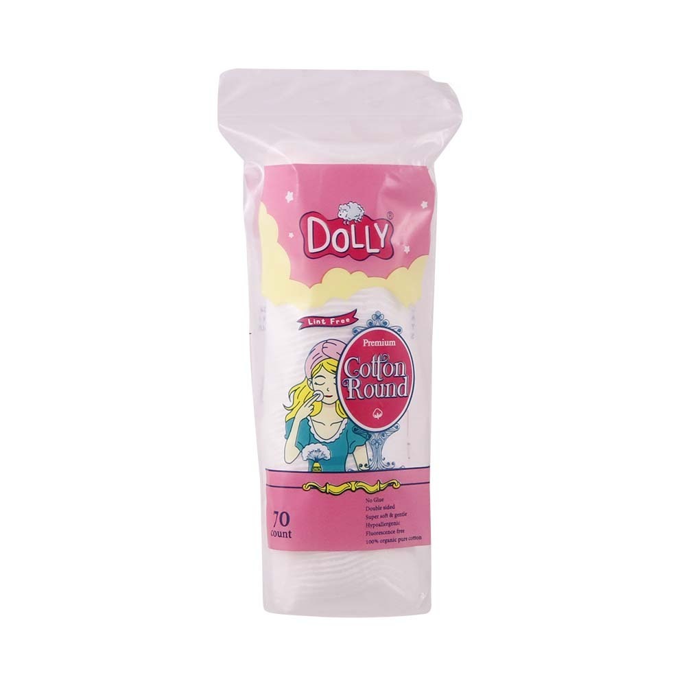 Dolly Toner Cotton Round Pads 70PCS