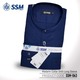 Madarin Collar Shirt Long Sleeve SSM-O-M-L-063 (Dark Blue) Double Extra Large