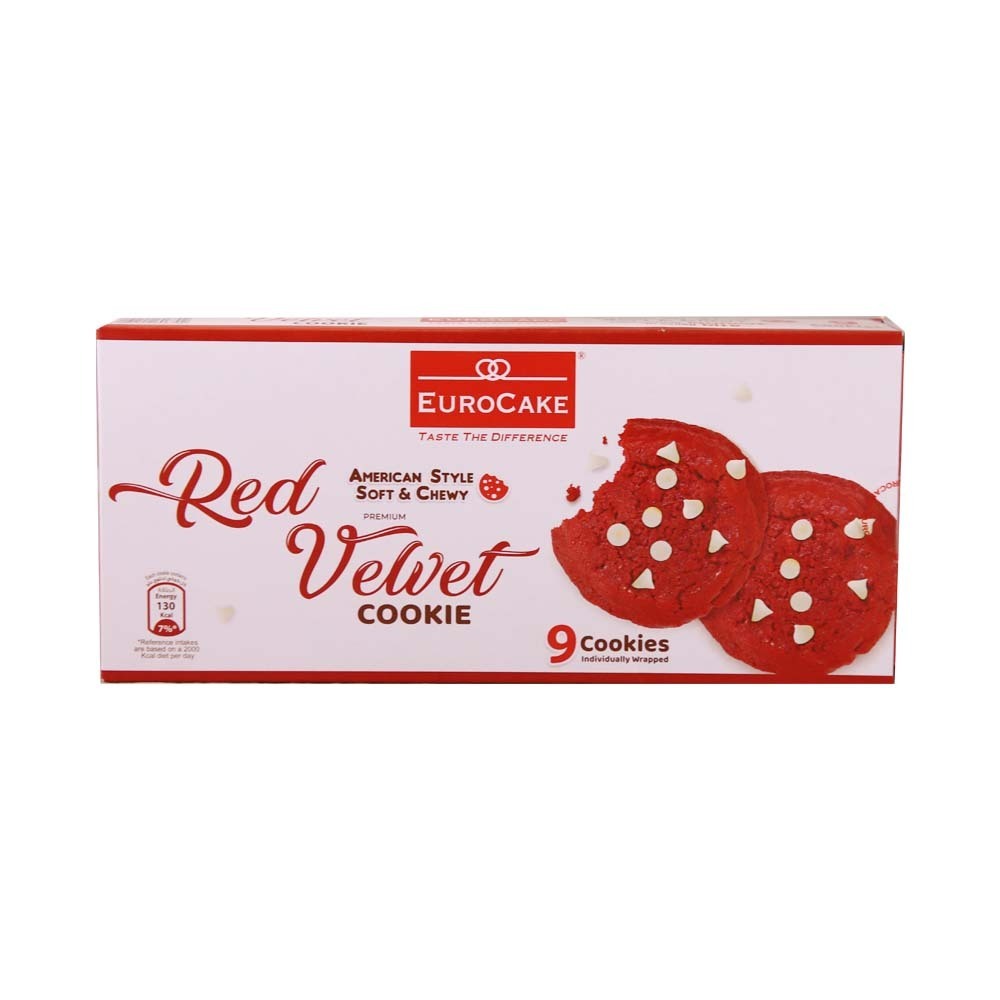 Euro Cake Soft & Chewy Red Velvet Cookies 252G