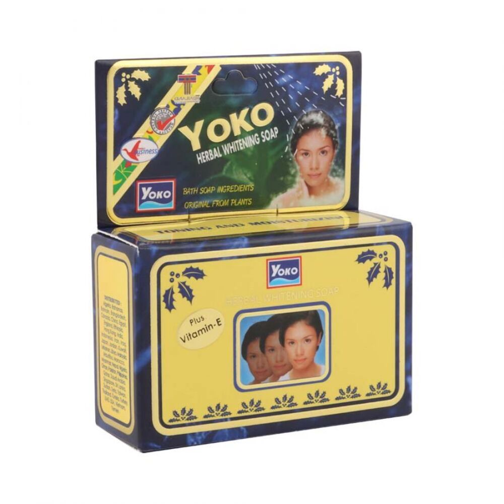 Yoko Herbal Whitening Bar Soap Facial Cleanser 80G