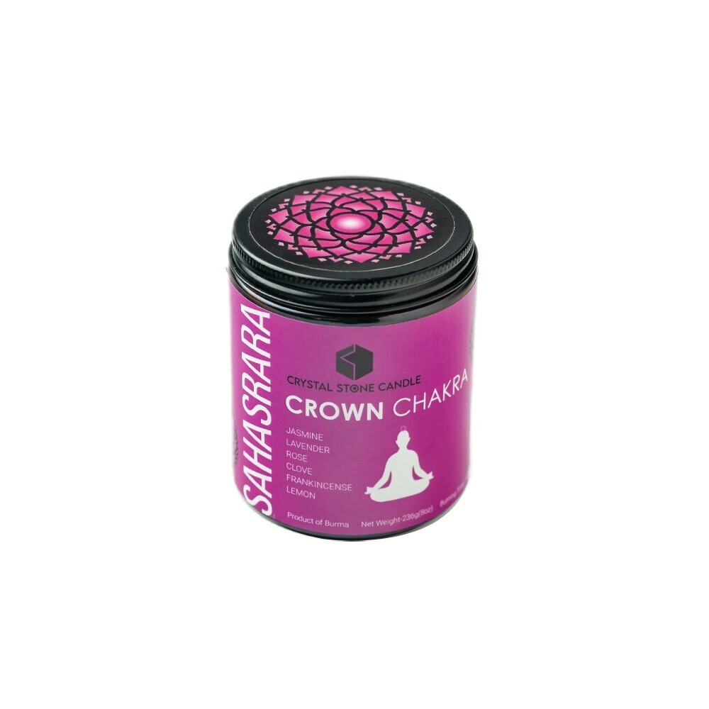 Crystal Stone Crown Chakra Jumbo Violet 236G