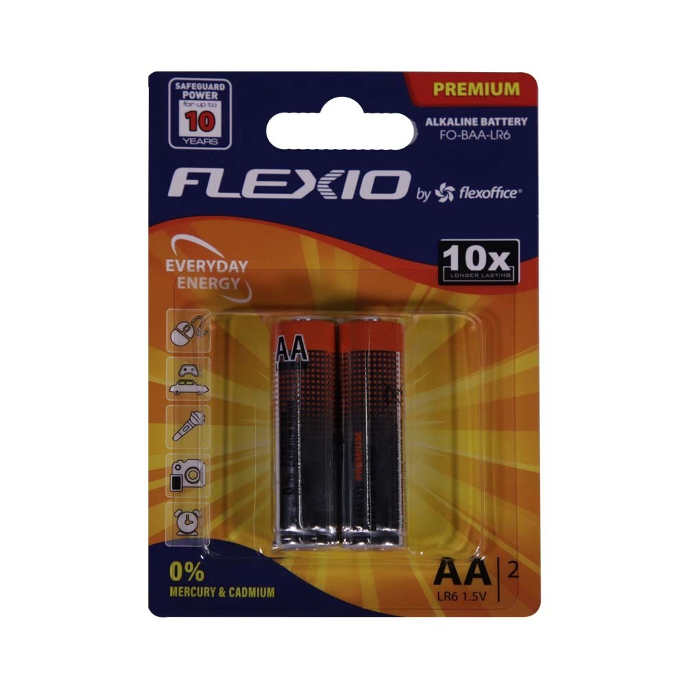 Flexio Alkaline Battery Aa 2PCS FO-BAA-LR6