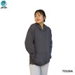 The Ori Women Hoodie Deep Gray TO126A Small