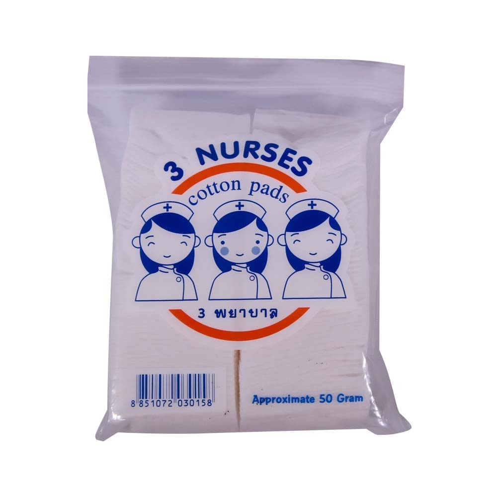 3 Nurses Cotton Pads 50G