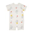 Te Te & Ta Ta Short Romper Short Sleeves White 0-3 Months (3Pcs/1Set) KRP-S101