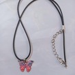 Butterfly Necklace 21 CM Pink A000003