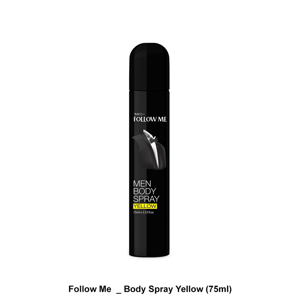 Follow Me Men Body Spray Yellow 75ML