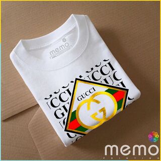 memo ygn GUCCI Square unisex Printing T-shirt DTF Quality sticker Printing-Black (Small)