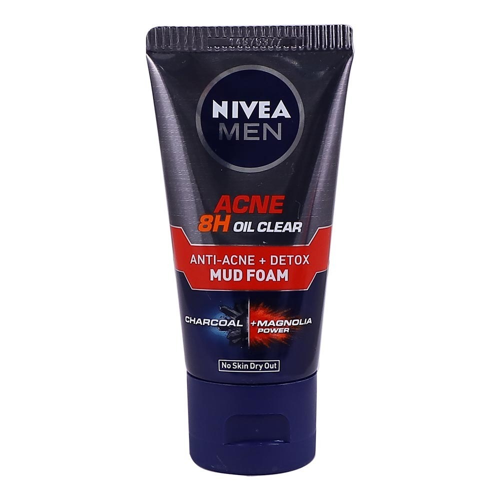 NIVEA Men Acne 8H Oil Clear Facial Mud Foam 50G (83941)