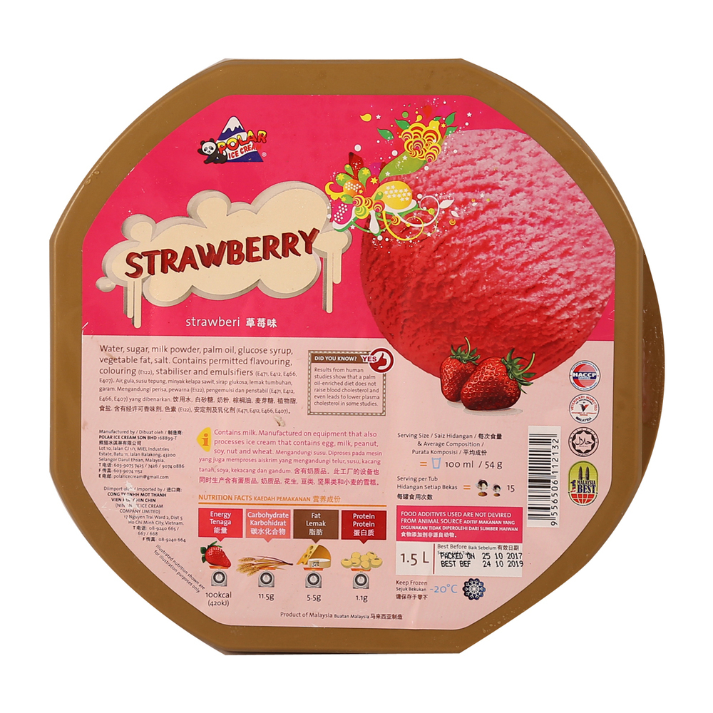 Polar Ice Cream Strawberry1.5LTR