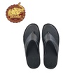 Sin Pauk Men Leather Slipper YS-004 Black (No-43)