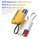 Konfulon A48Q (10000mAh Fast Charging 22.5W Built-in Cable Power Bank) + Lightning Cable Yellow