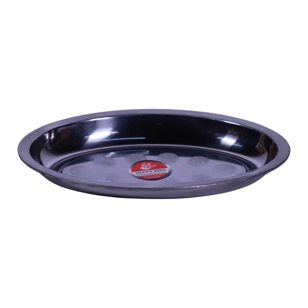 Happy Bird Steel Oval Deep Tray D22