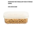 Hokkaido Rectangular Food Storage Box 500Ml HIN.HOCN.0500 (143x99x51MM)