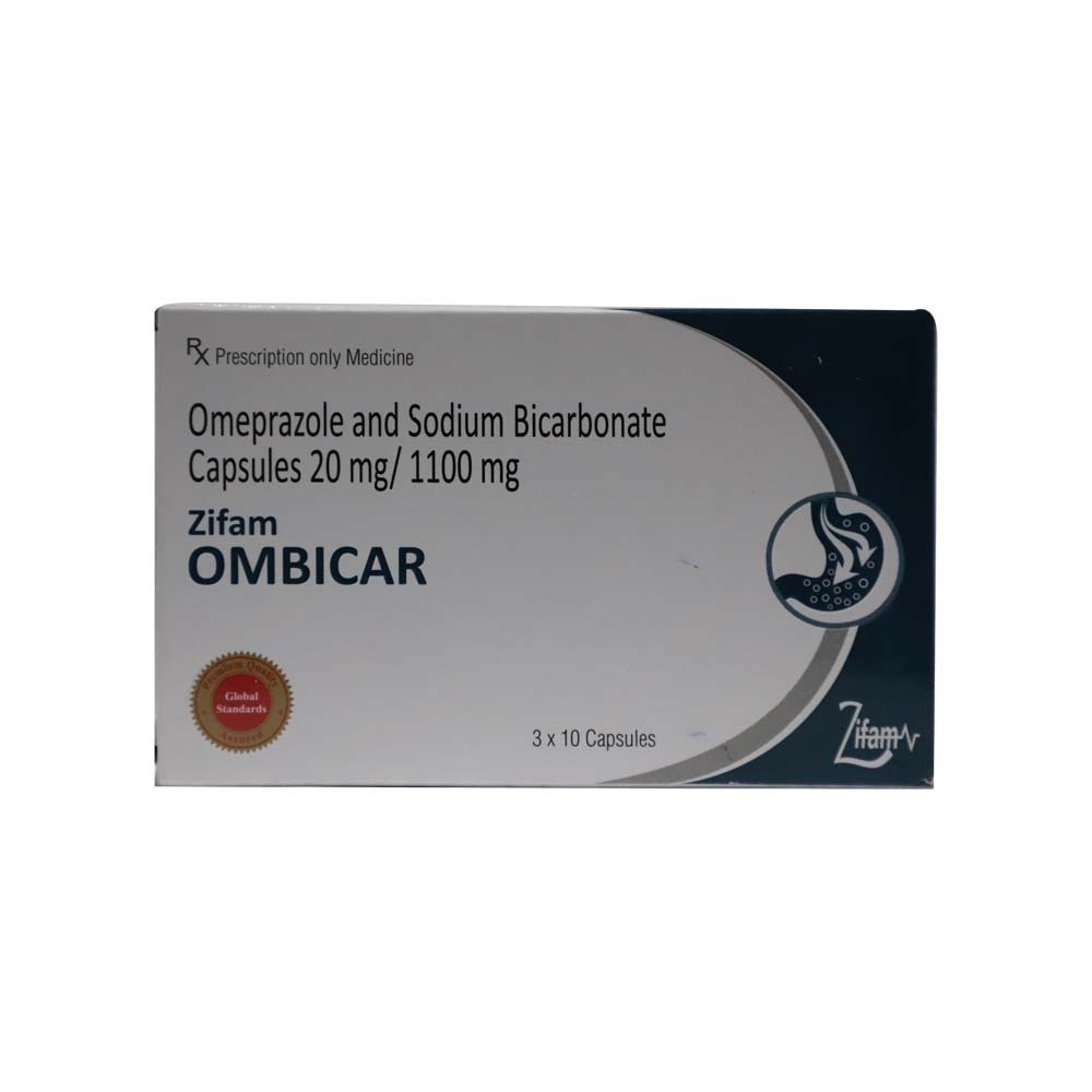 Ombicar Omeprazole20 & Sodium Bicarbonate1100 10PCS x 3