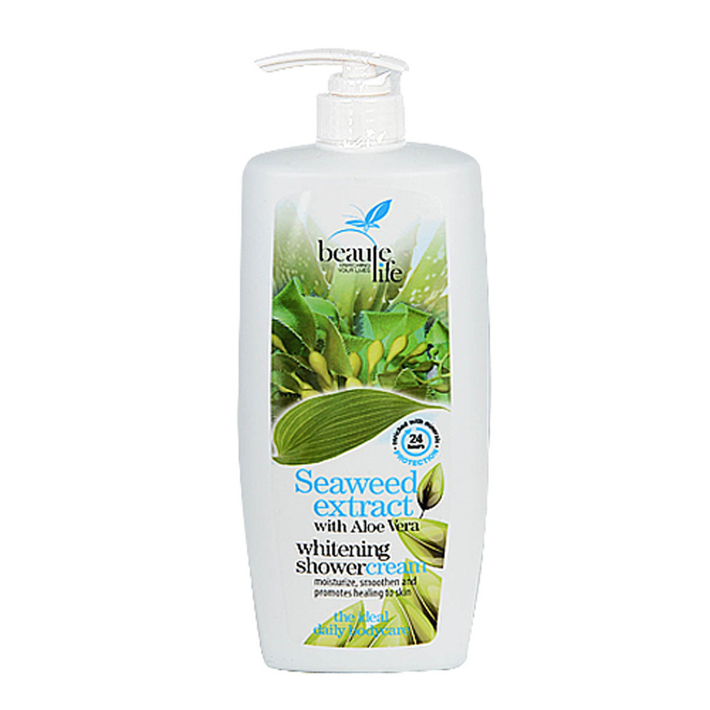 Beaute Life Seaweed Extract With Aloe Vera Whitening Shower Cream 1000ML 