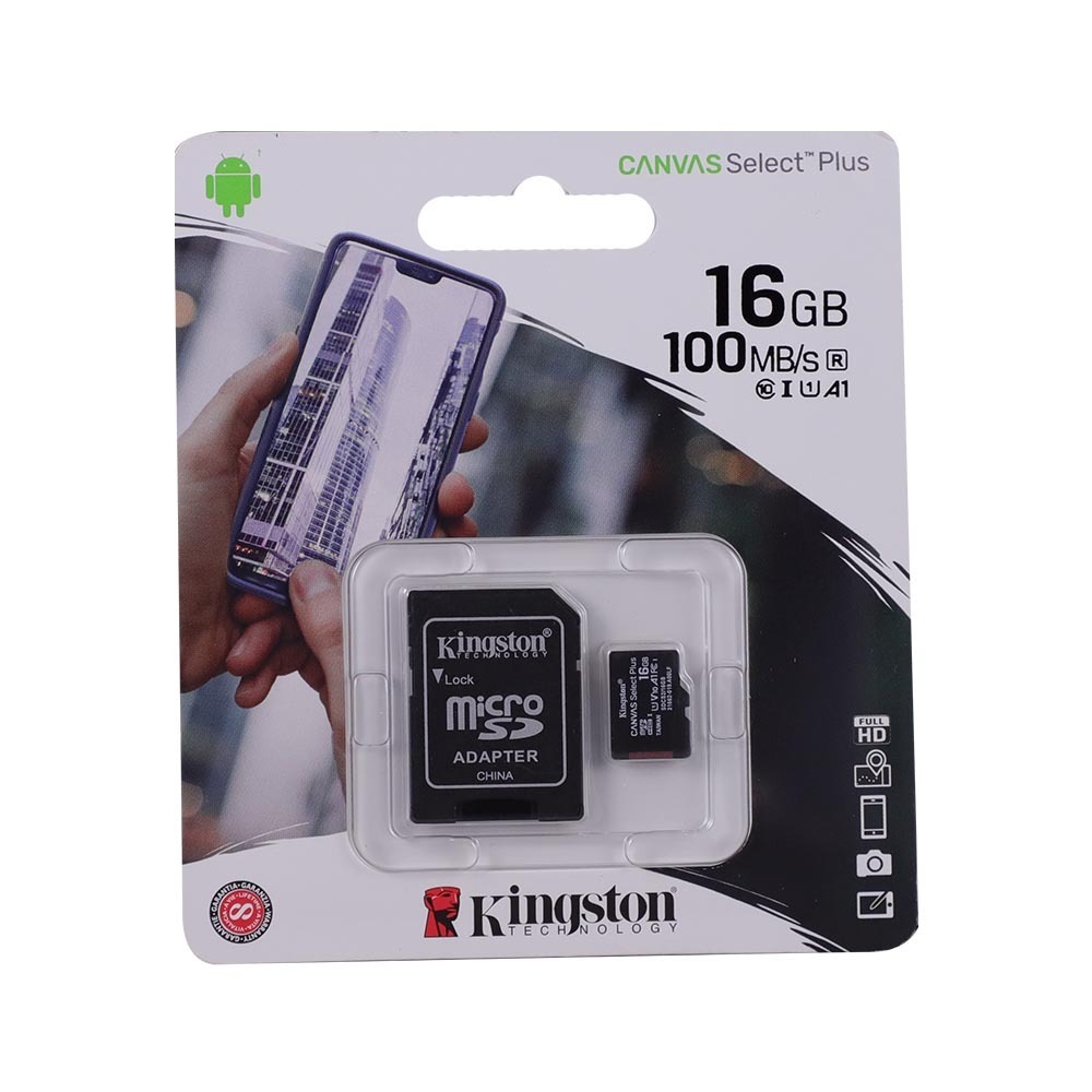 Kingston Micro Sd Memory Card 16GB 100Mbps