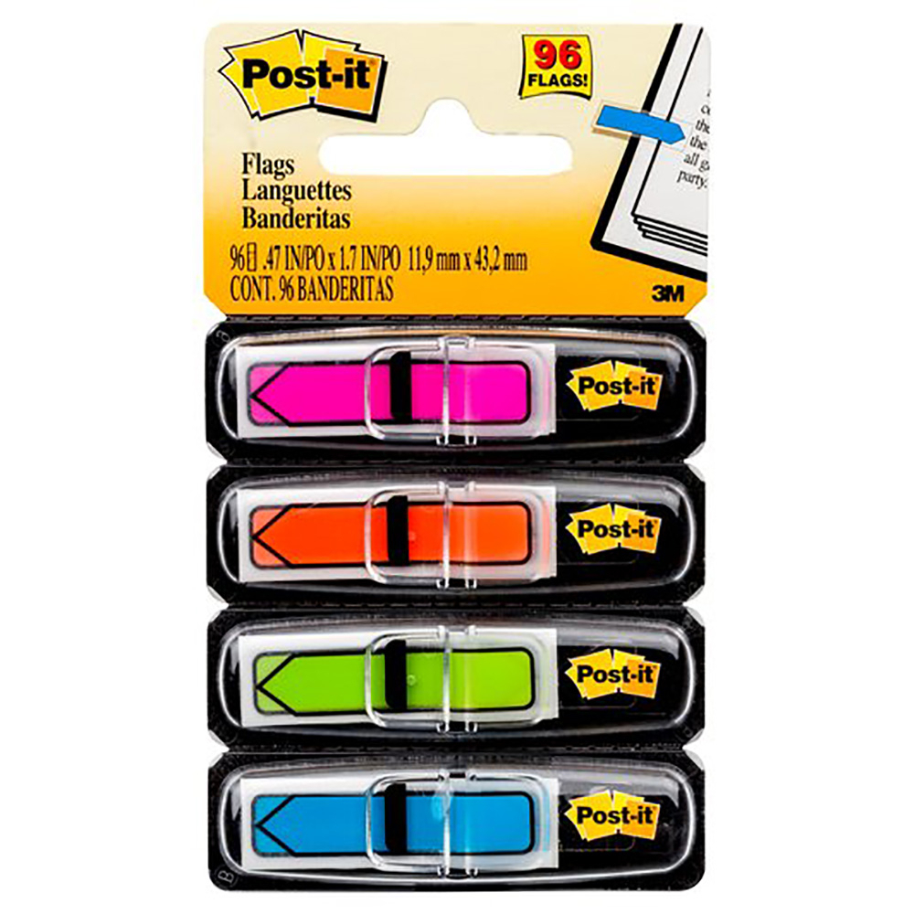 3M PostIt Flags Languettes Banderitas Arrow 96'S 684Arr4B 3M POSTIT Brands Citymall Site