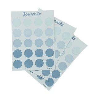 Jourcole  Circles and Dots Sticker One Sheet Journaling Deco Sticker  3.5x5inches JC0021 Matcha