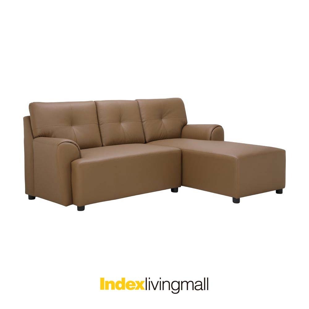 Winner H-JAY/P PVC L-Shape Sofa/L Brown