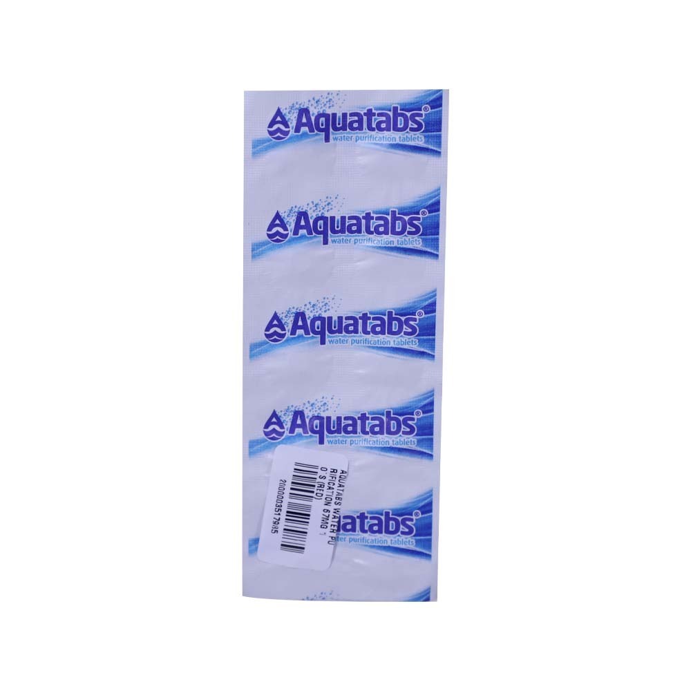 Aquatabs Water Purification 67MG 10PCS (Red)
