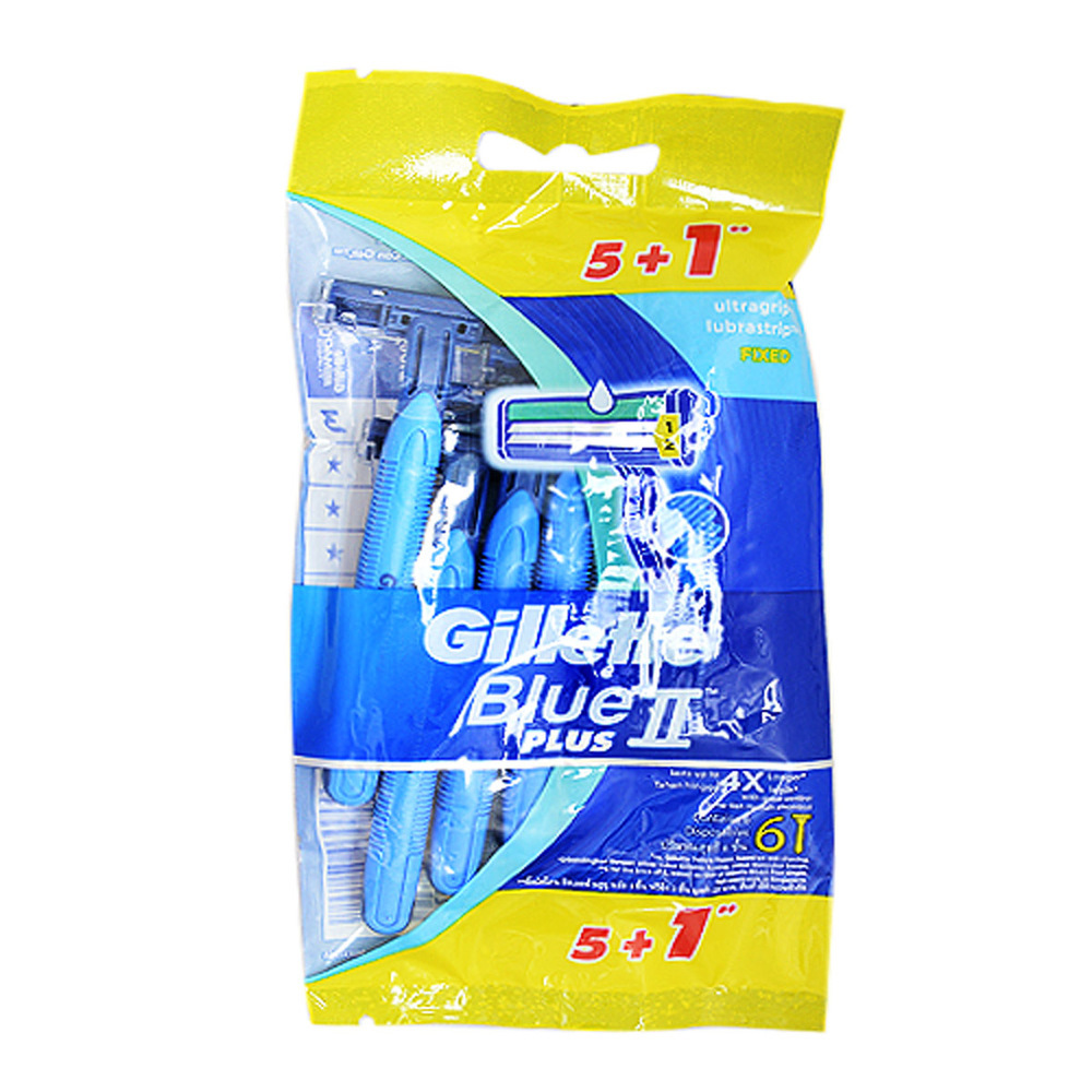 Gillette Razor Blue Ii Plus 5PCS