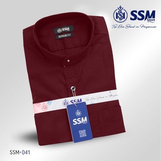 Madarin Collar Shirt Short Sleeve 2XL (Wood Brown) SSM-O-P-S-030