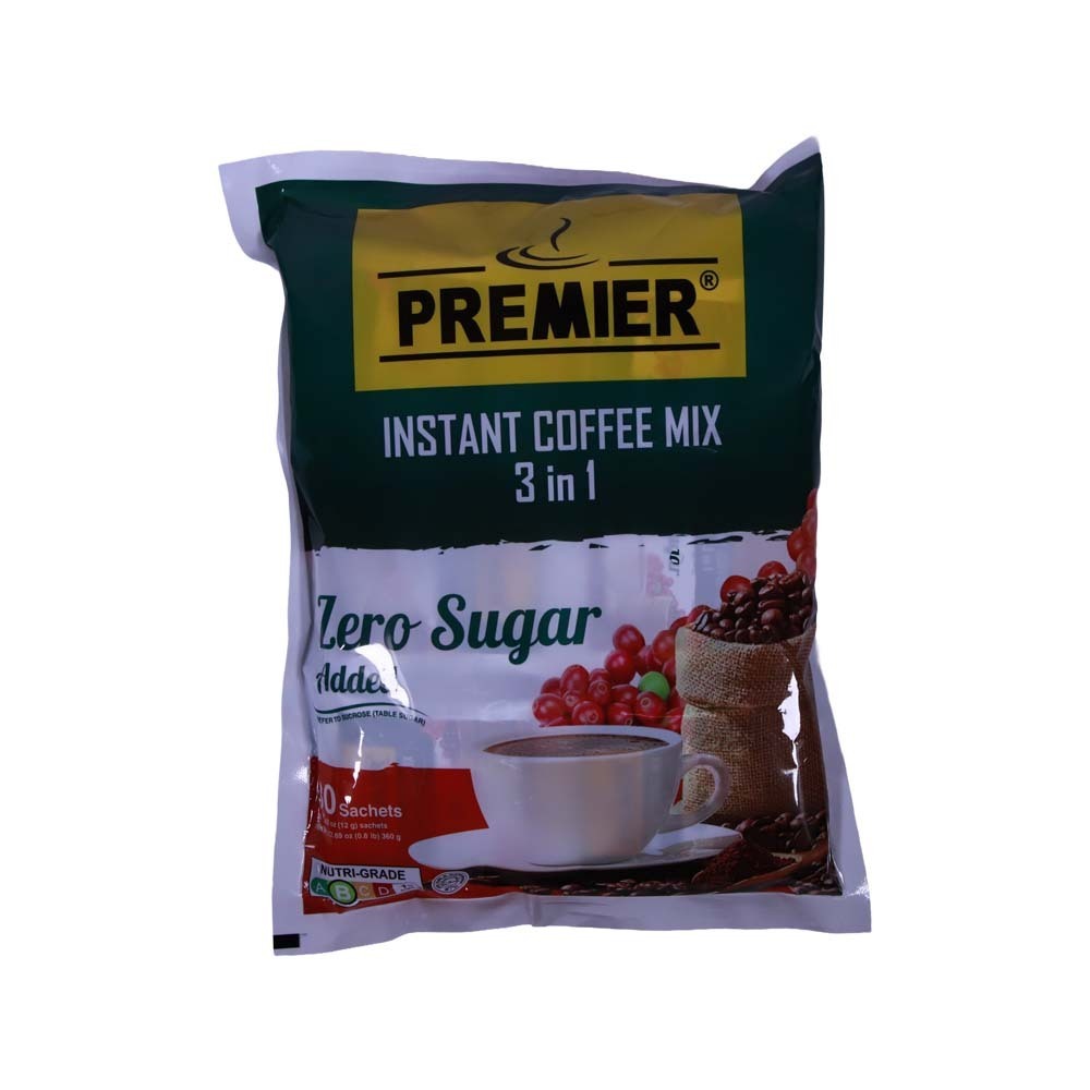 Premier 3 in 1 Coffeemix Zero Sugar 30PCS 360G