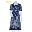 Floral 1 Women Dress WD002 (Indigo-blue) medium