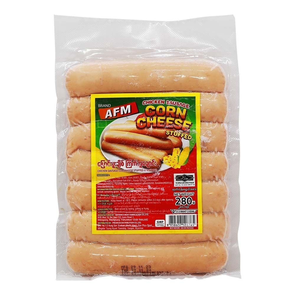 AFM Chicken Sausage Corncheese Stuffed 280G