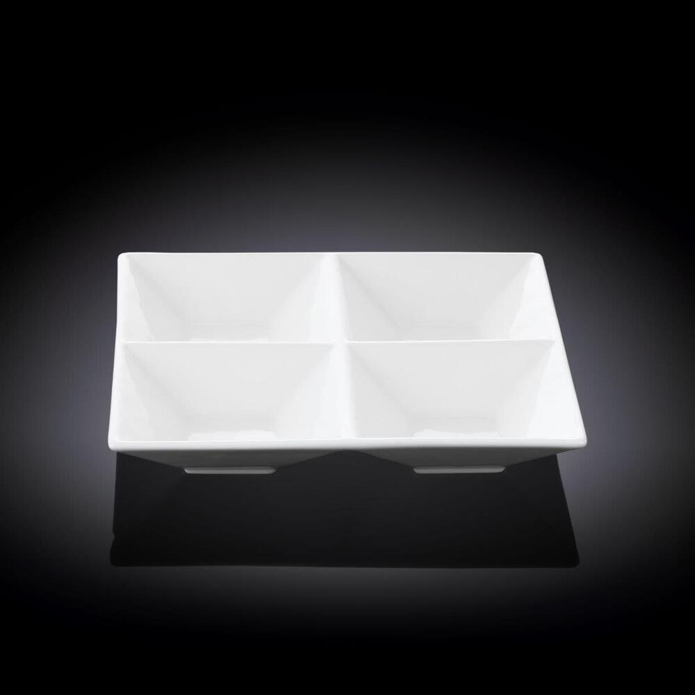 Wilmax Divided Square Dish 6IN (15CM) (3PCS) WL - 992017