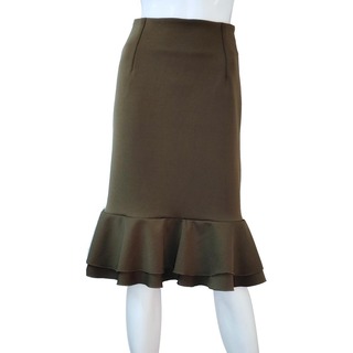 TS Dress Collection Formal Skirt Red Brown Large