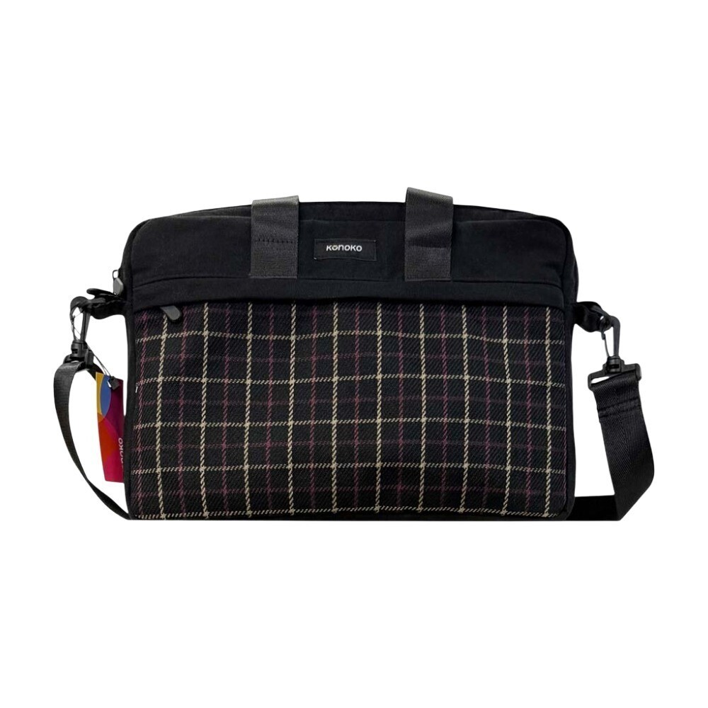 Konoko Laptop Bag 13" (Black Pattern)