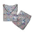 Bambi Women Night Wear Spun Oneset Grey AA0038 Medium