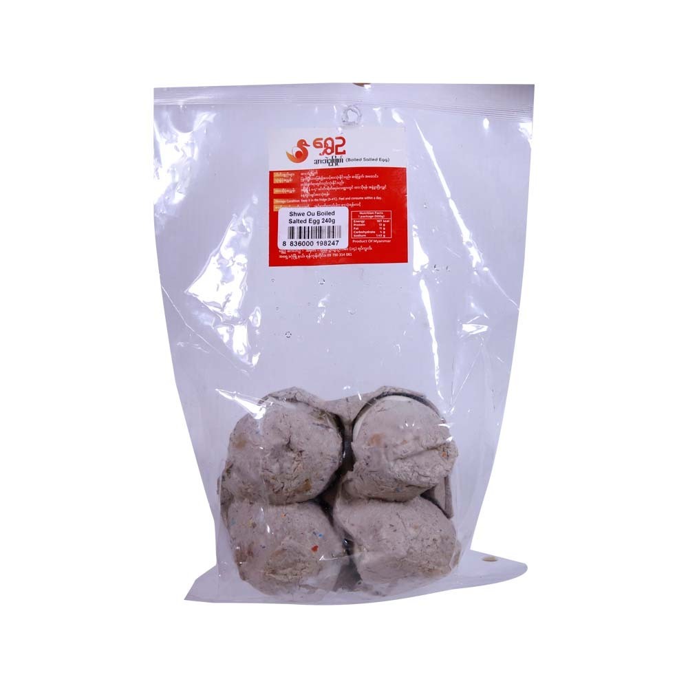 Shwe Ou Boiled Salted Egg 4PCS