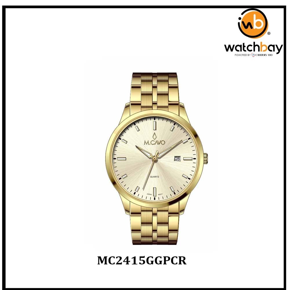 M. Cavo Men Watch MC2415GGPCR Cherry Oo