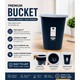 KPT Premium Multipurpose Plastic Bucket with Lid KPTCL00046