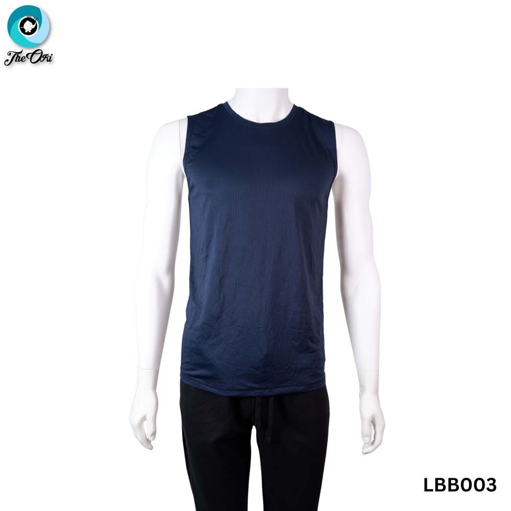 Max & Mia Men Sport Sleeveless Shirt LBB003 Indigo Small