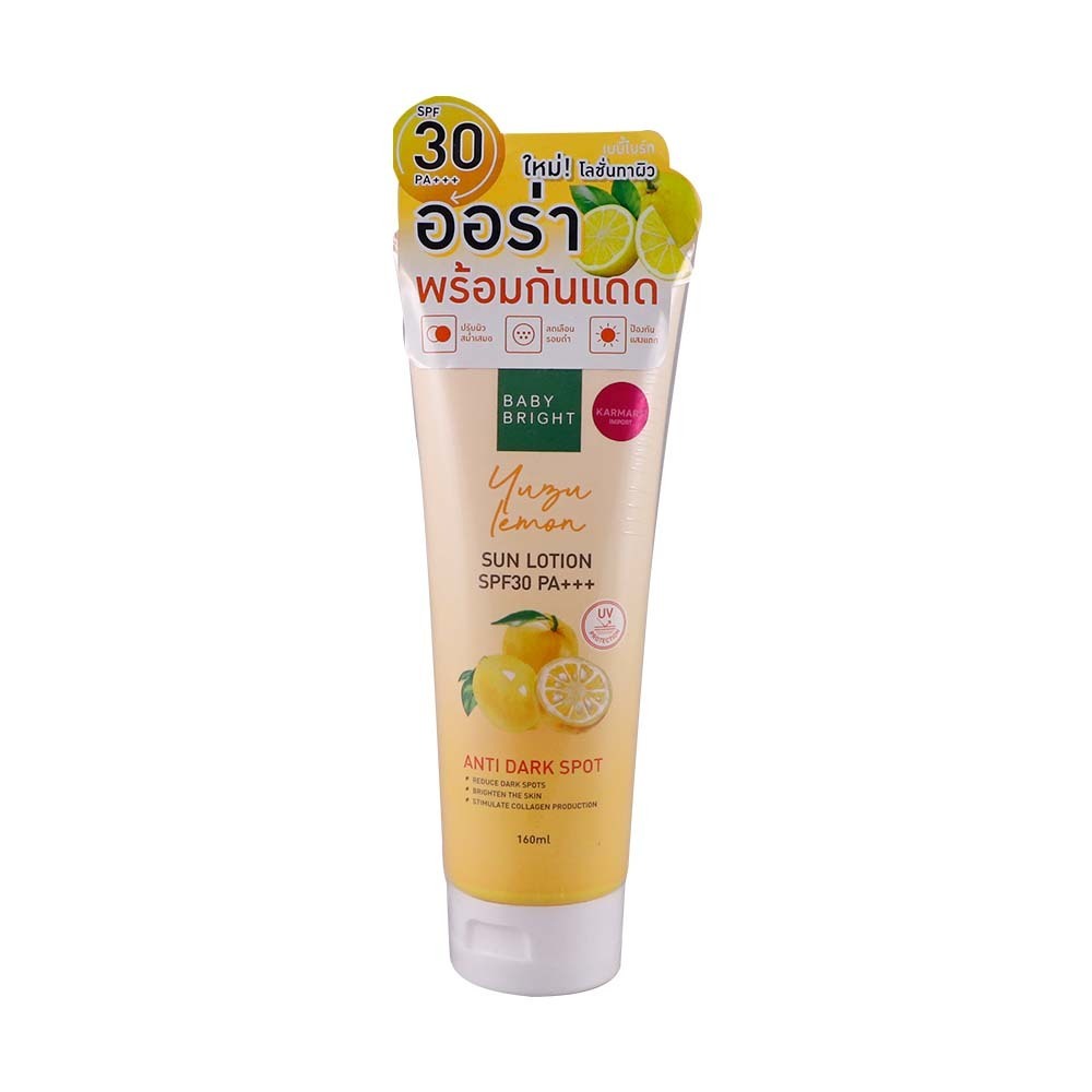 Baby Bright Yuzu Lemon Anti Dark Spot Sun Lotion SPF30 PA+++ 160ML