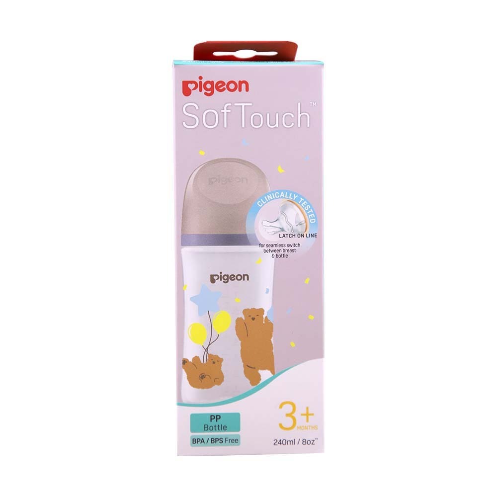 Pigeon Feeding Bottle Wide Neck PP 240ML (Bear)