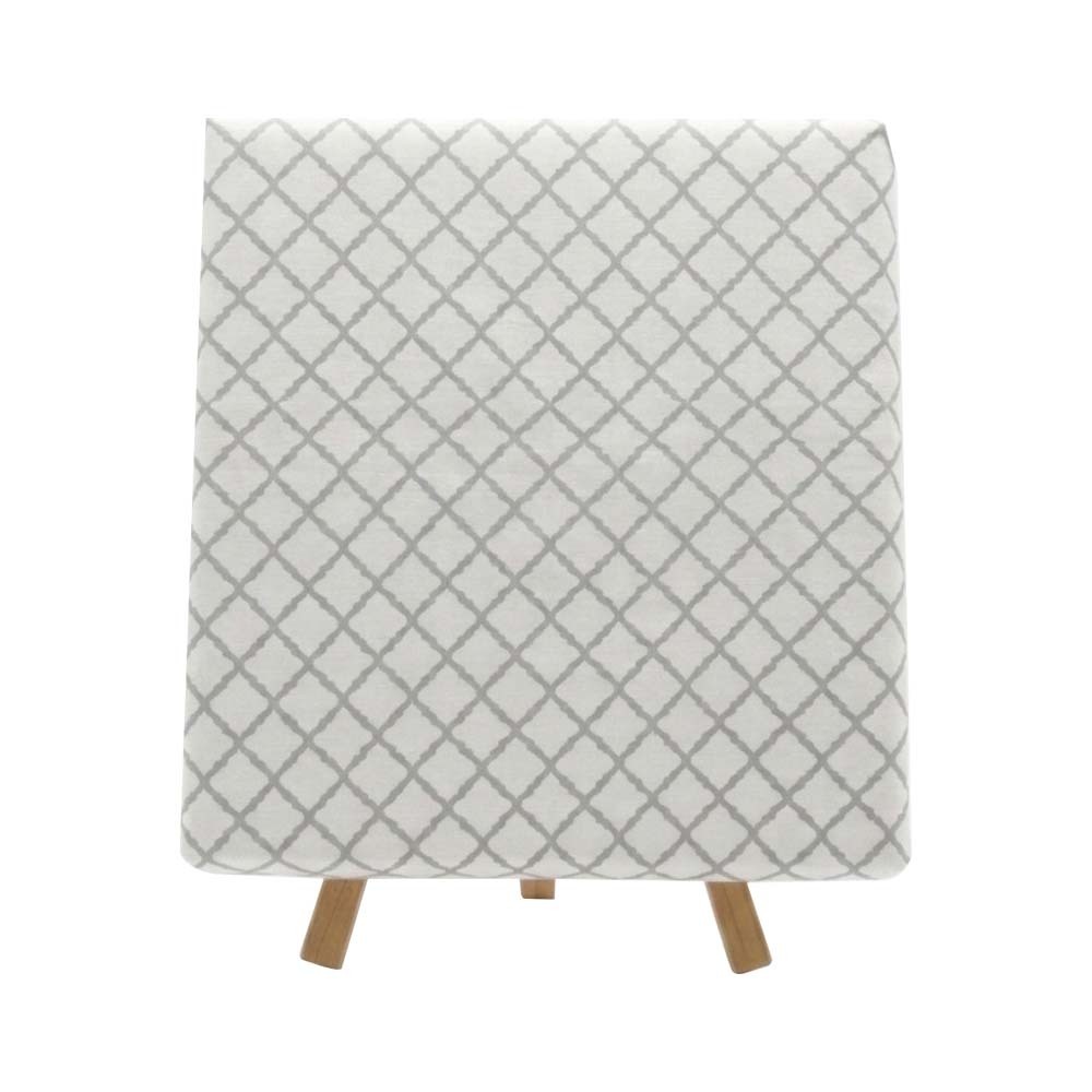 S & J's Single Bedsheet Grey Flower SJ-108