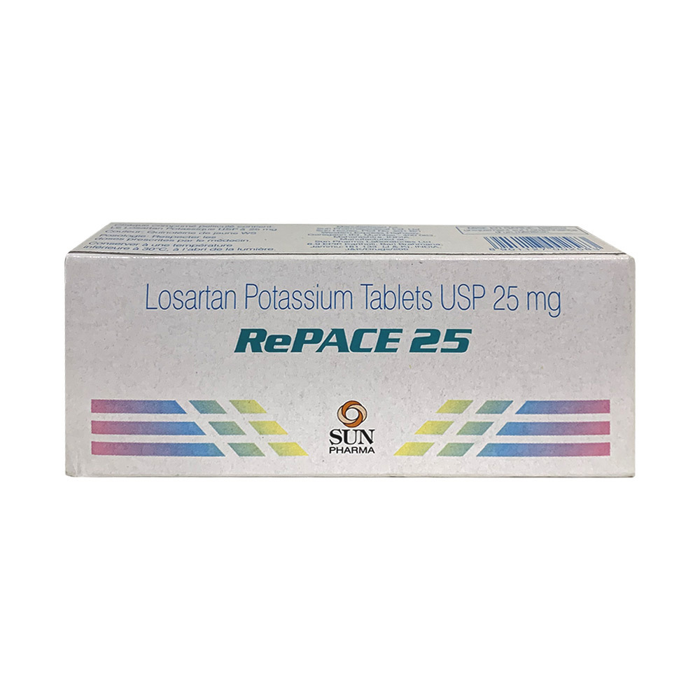 Repace 25 Losartan Potassium 10tablets 1 X10